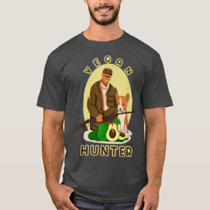 Vegan Jäger Vegetarier Jagen Funny Meme T-Shirt