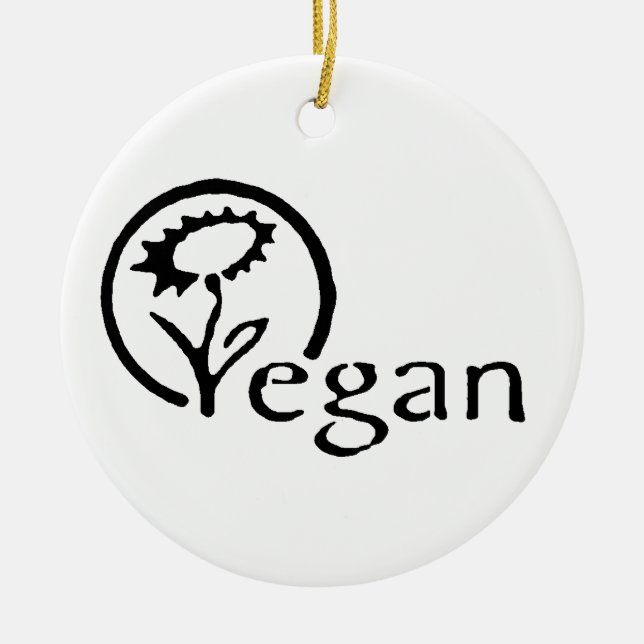 Vegan Keramikornament (Vorne)
