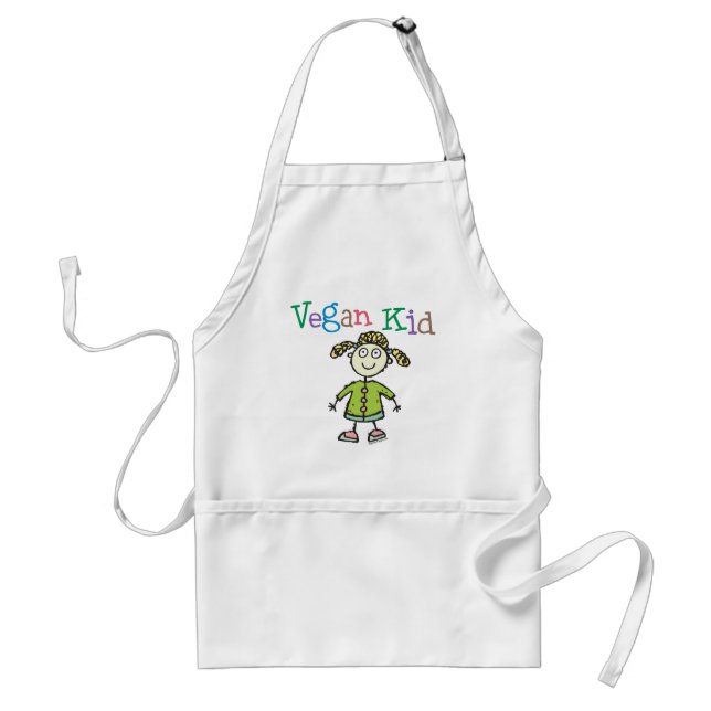 Vegan Kid Girl Schürze (Vorne)
