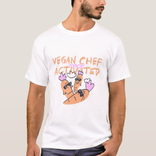 Vegan-Koch-Modus: Aktiviertes veganes Rezept T-Shirt