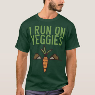 Vegan laufe ich auf Veggies T-Shirt