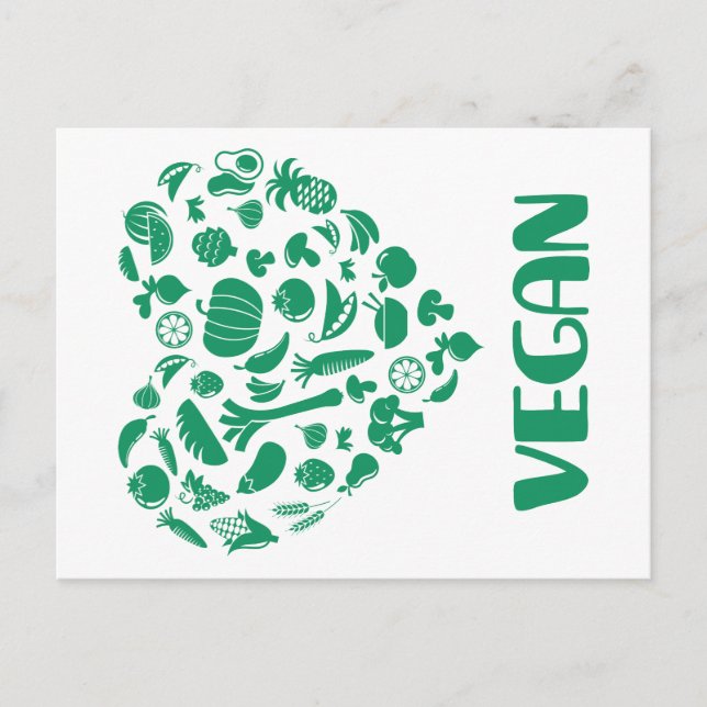 Vegan Lover Postkarte (Vorderseite)
