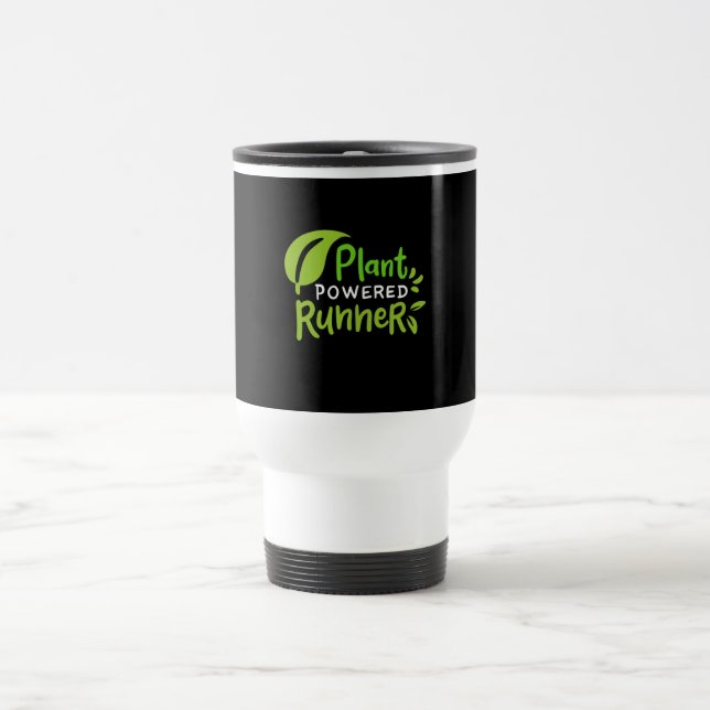 Vegan - Pflanze Powered Runner Reisebecher (Mittel)