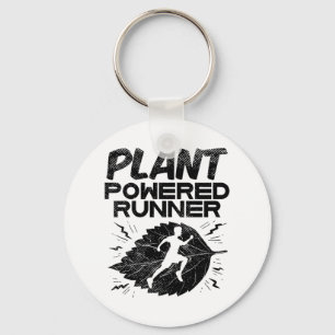 Vegan - Pflanze Powered Runner Schlüsselanhänger