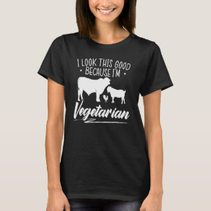 Vegan pflanzlich Tierrechte Vegetarier T-Shirt