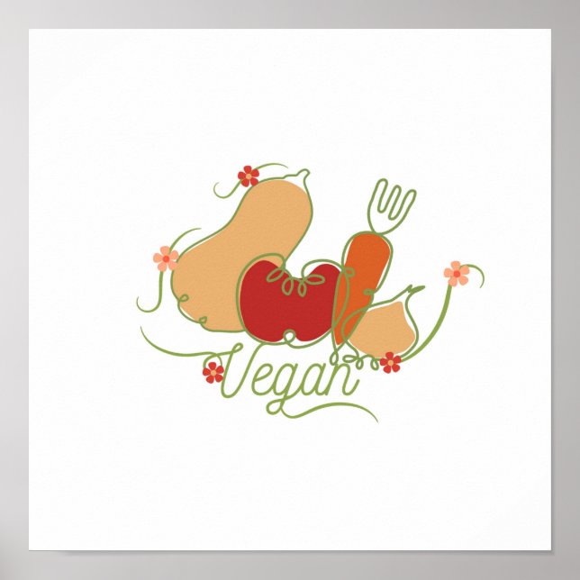 vegan poster (Vorne)