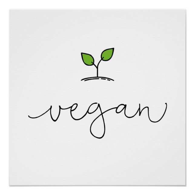 Vegan Poster (Vorderseite)
