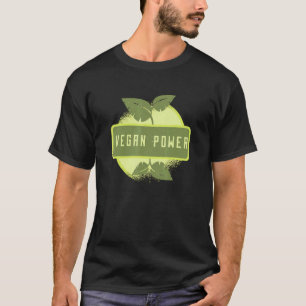 Vegan Power Vegetarisch Pflanze Apfel Bodybuilding T-Shirt