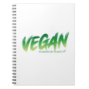 Vegan - Powered by Pflanzgut Notizblock