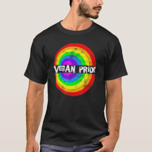 Vegan Pride Regenbogen Kreis T-Shirt
