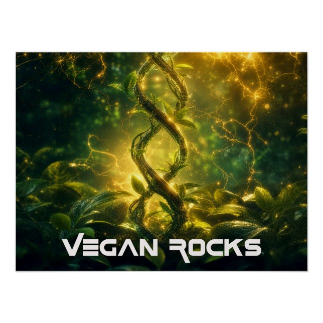VEGAN ROCKS POSTER (Vorderseite)