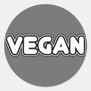 Vegan Runder Aufkleber