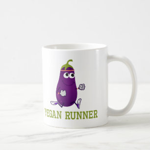 Vegan Runner Eggplant Kaffeetasse