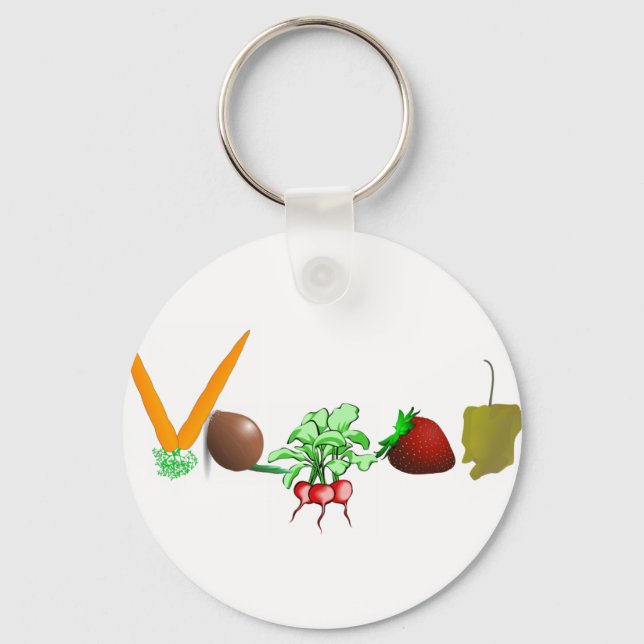 Vegan Schlüsselanhänger (Vorderseite)