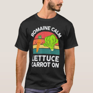Vegan-Shirt Männer Frauen Romaine Ruhig Salat Karo T-Shirt