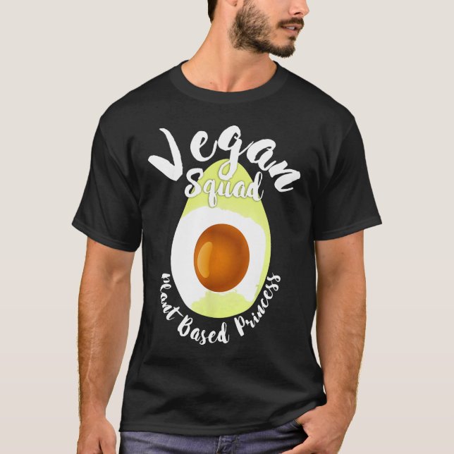 Vegan Squad Avocado T-Shirt (Vorderseite)