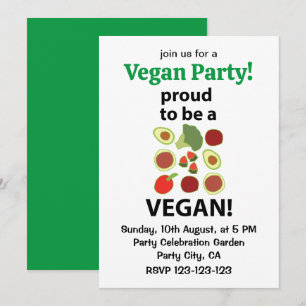 Vegan stolz darauf, Vegan zu sein Einladung