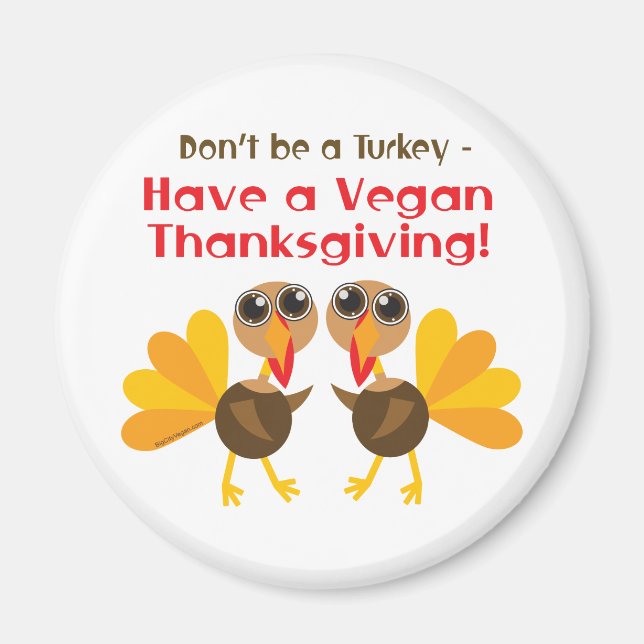 Vegan Thanksgiving Magnet (Devant)