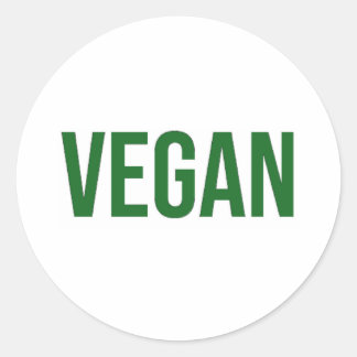 Vegan - Tierrechte Runder Aufkleber