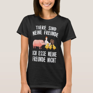 Vegan-Tierrechte-Sprüche-Vegetarische-Frauen-T-Shi T-Shirt