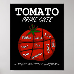 Vegan Tomato Prime Cuts Vegetarischer Metzger Vega Poster