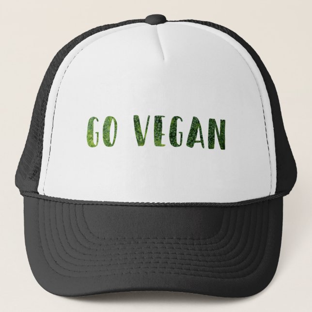 Vegan Truckerkappe (Vorderseite)
