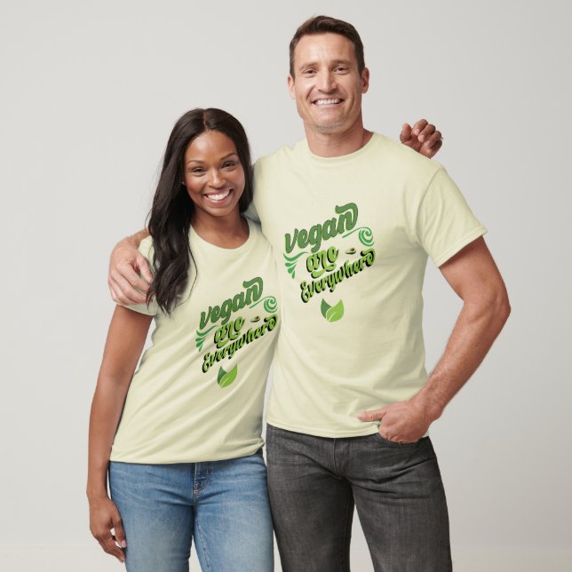 vegan überall T-Shirt (Unisex)