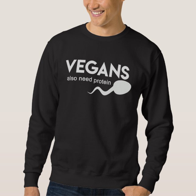 Vegan Vegan Vegetarian Vegetarian    1 Sweatshirt (Vorderseite)