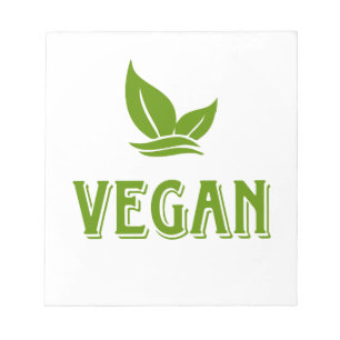 Vegan, vegan, vegetarisch, vegetarisch, notizblock