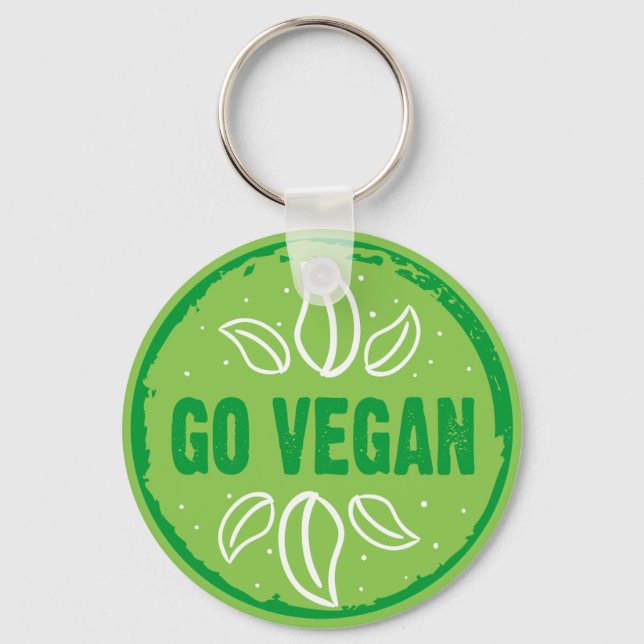 Vegan, vegan, vegetarisch, vegetarisch, schlüsselanhänger (Vorderseite)
