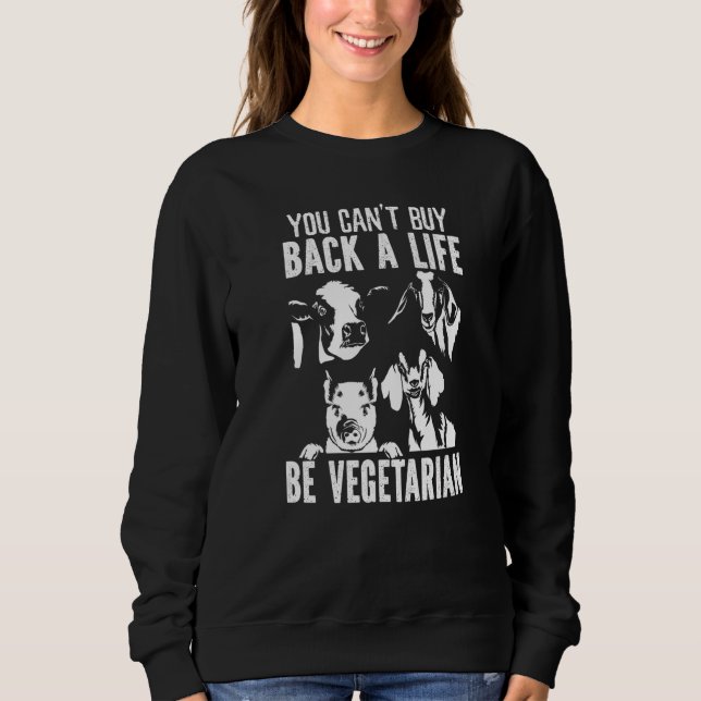 Vegan Vegetarianism Healthy Vegetarian Sweatshirt (Vorderseite)