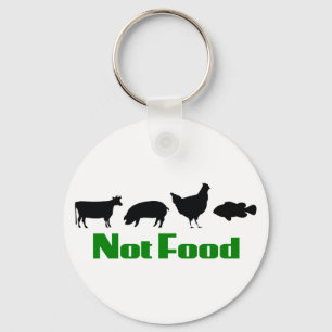 Vegan/Vegetarisch, nicht zu Lebensmitteln Schlüsselanhänger
