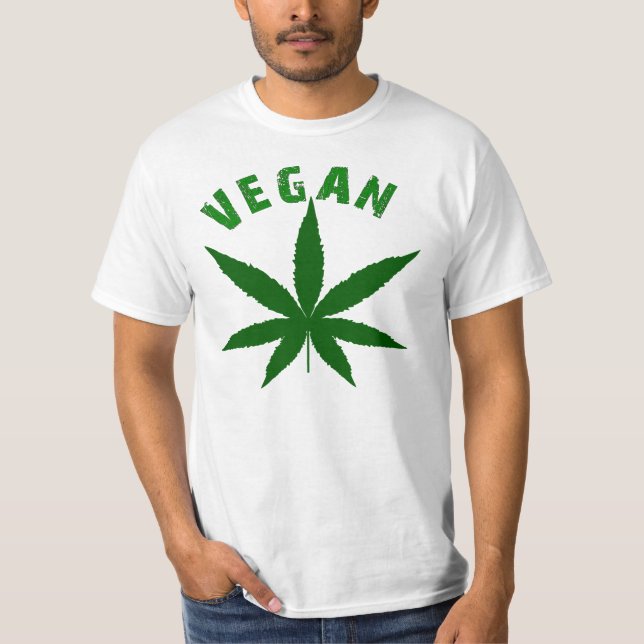 VEGAN, VEGETARISCH, VEGGIE T-Shirt (Vorderseite)