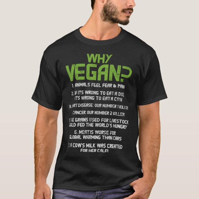 Vegan Vegetarische Anti Fleisch Eater Veganismus V T-Shirt (Vorderseite)