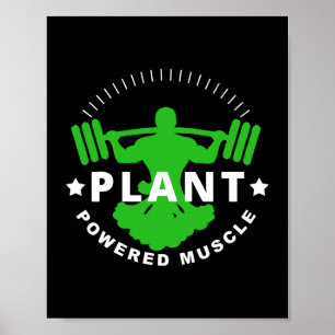 Vegan Vegetarische Pflanze Broccoli Bodybuilding L Poster