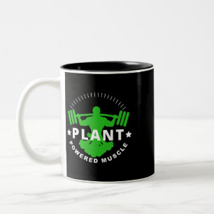 Vegan Vegetarische Pflanze Broccoli Bodybuilding L Zweifarbige Tasse
