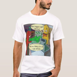Vegan Veggie Shopping Cartoon T-Shirt von Rick Lon