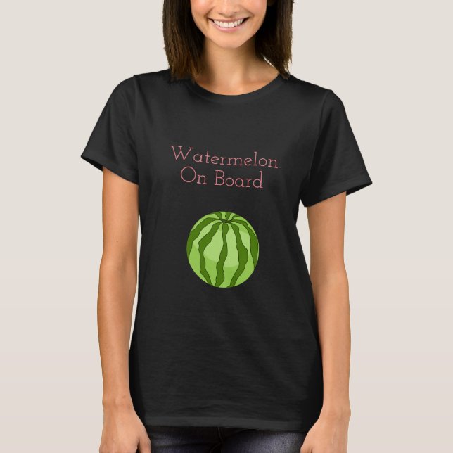 Vegan Watermelon Schwangerschaft T - Shirt Frauen (Vorderseite)