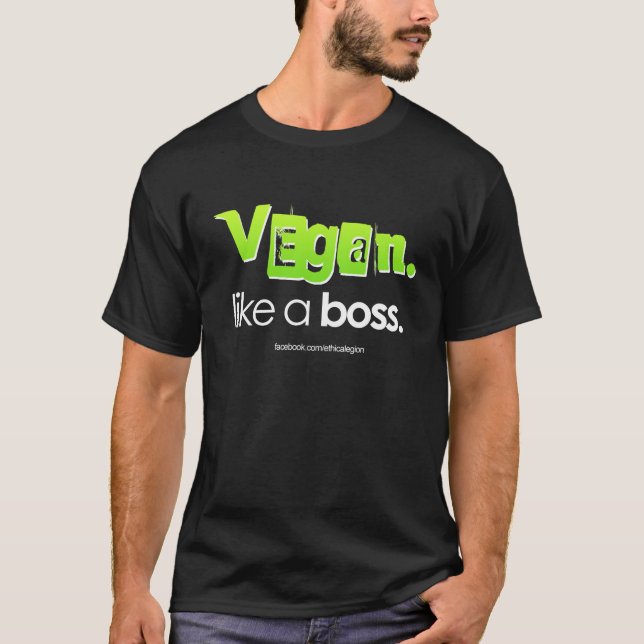 Vegan. Wie ein Chef T-Shirt (Vorderseite)