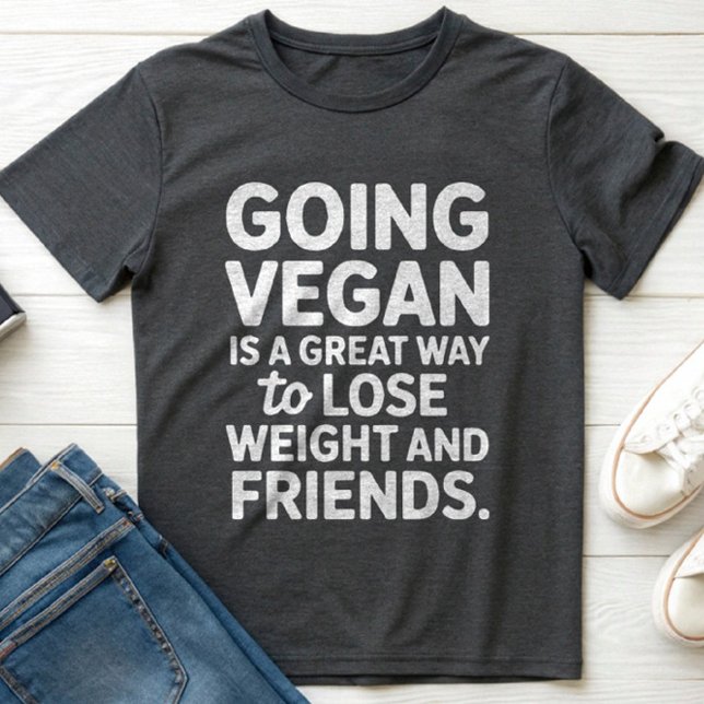 VEGAN ZU GEHEN IST EIN GROSSER WEG VERLIERENDES GE T-Shirt (Von Creator hochgeladen)