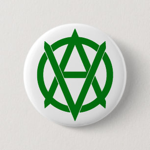 Veganarchism! Button