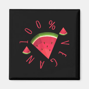 Vegane 100 Prozent Wassermelonen-Frucht vegetarisc Magnet