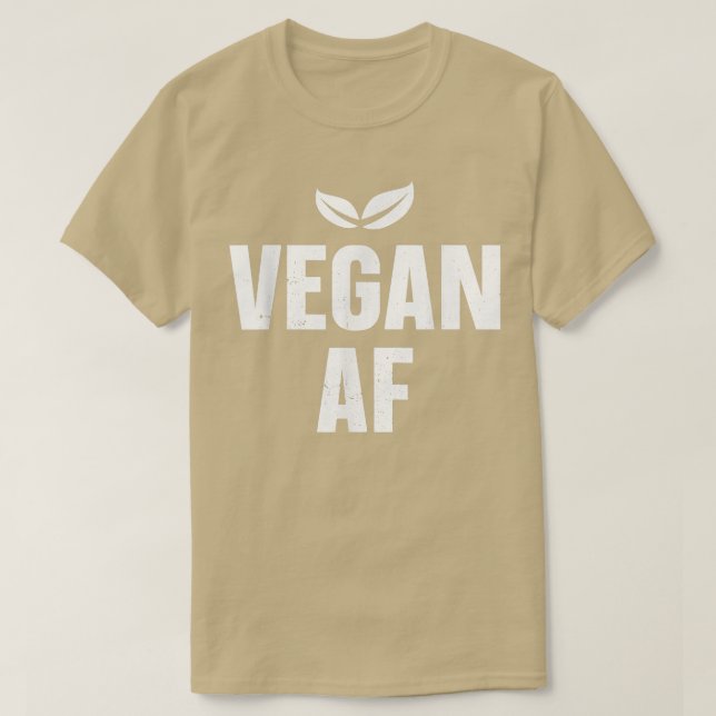 Vegane Af-Pflanze-Diät Funny Vegetarian T-Shirt (Design vorne)
