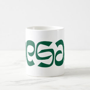 Vegane Ambigram-Tasse Kaffeetasse