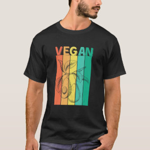 Vegane Avocado vegane Lebensmittel Retro Style Kos T-Shirt