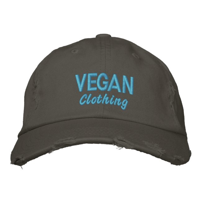 VEGANE Bekleidung erschüttert Bestickte Kappe (Vorderseite)