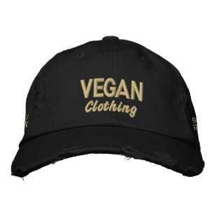 VEGANE Bekleidung erschüttert Bestickte Kappe