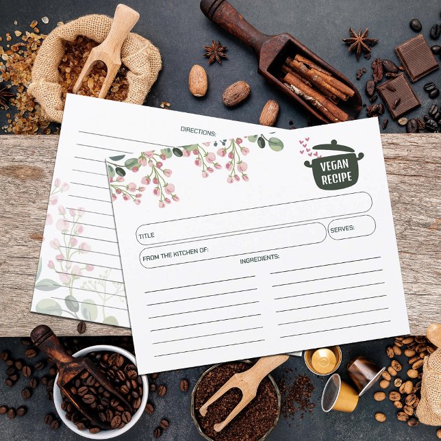 Vegane Blumenkarte (Von Creator hochgeladen)