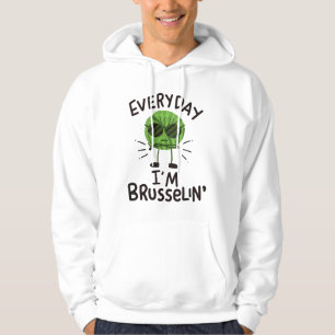 Vegane Brüssel-Sprossen Hoodie