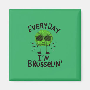 Vegane Brüssel-Sprossen Magnet